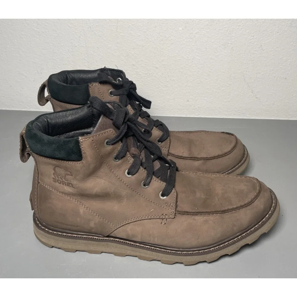 Sorel Men's Madson II Moc Toe Waterproof Boots Size 10.5